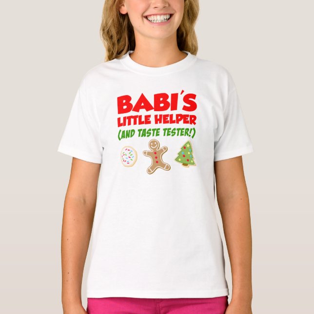 Camiseta Pequeños Navidades auxiliar de Babi coquetean cami (Anverso)