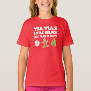 Camiseta Pequeños Navidades auxiliar de Yia Yia coquetean c