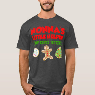 Camiseta Pequeños Navidades ayudantes de Nonna cocinan