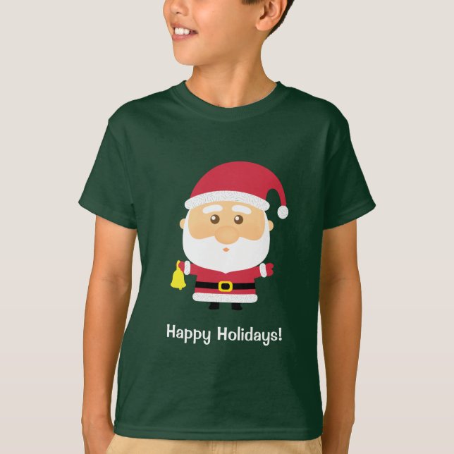 Camiseta Pequeños Navidades de Santa Claus (Anverso)