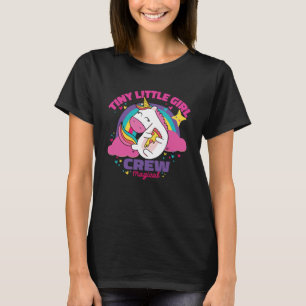 Camiseta Pequeños niños humanos niñas niñas de unicornio má