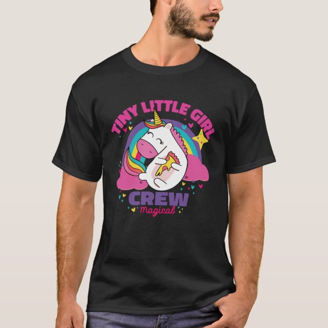 Camiseta Pequeños niños humanos niñas niñas de unicornio má (Anverso)