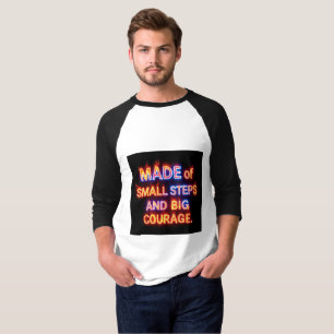 Camiseta Pequeños Pasos, Gran Coraje – Progreso Inspirador