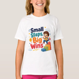 Camiseta Pequeños Pasos, Grandes Victorias – Mono Lindo de 