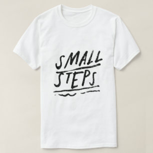 Camiseta Pequeños Pasos – Tipografía Motivacional
