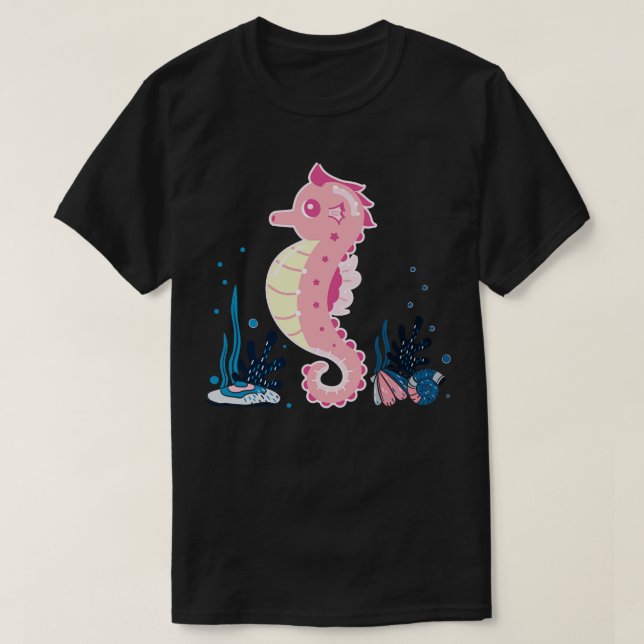 Camiseta Pequeños Regalos Animales Caballo de Mar (Diseño del anverso)