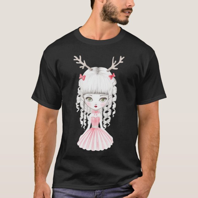 Camiseta Pequeños renos navidades (Anverso)