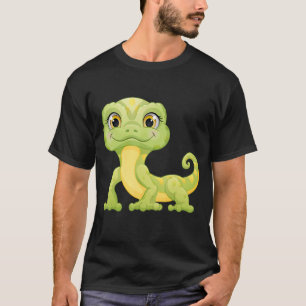 Camiseta Pequeños Reptiles Verdes de Iguana