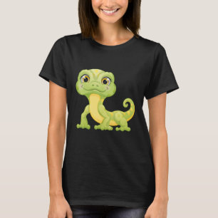 Camiseta Pequeños Reptiles Verdes de Iguana