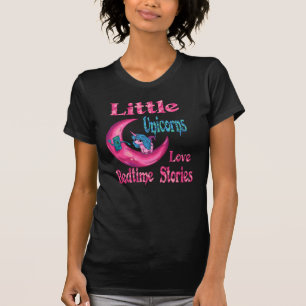 Camiseta Pequeños Unicornios adoran historias de las camas 