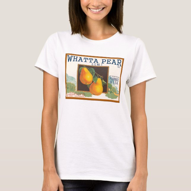 Camiseta Pera de WHATTA (Anverso)