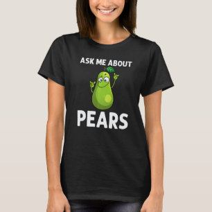 Camiseta Pera Fría Para Hombres Mujeres Peras Fruta Comida