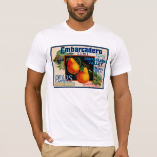 Camiseta Peras de lujo de Embarcadero Santa Clara