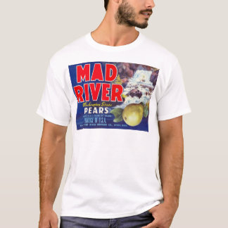 Camiseta Peras del río Mad - etiqueta del cajón de la fruta