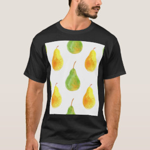 Camiseta Peras dibujadas a mano, imagen de la comida acuare