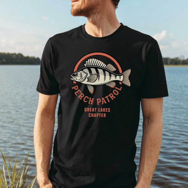 Camiseta Perch Control Great Lakes Freshwater Fishing (Subido por el creador)