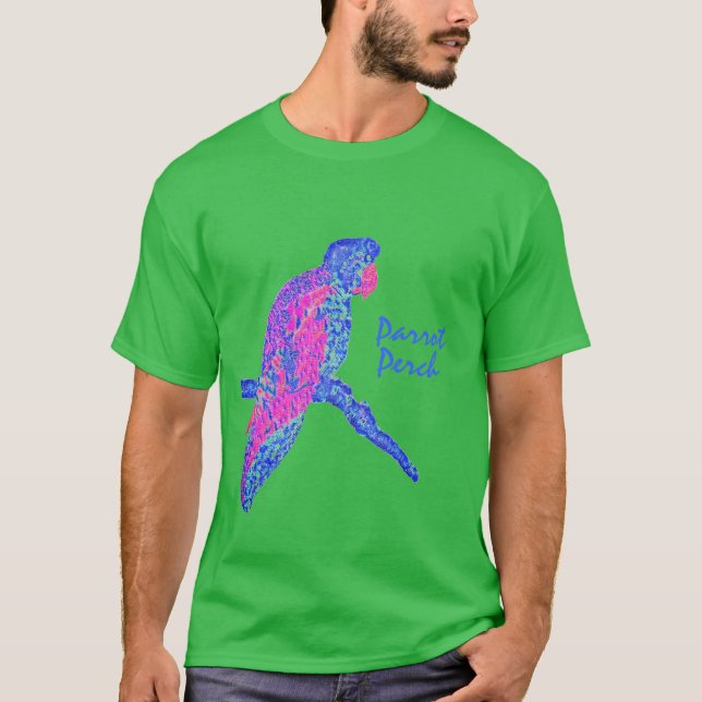 Camiseta Percha de loro (adulto) (Anverso)