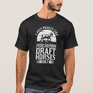 Camiseta Percheron Borrador Caballo de Caballo