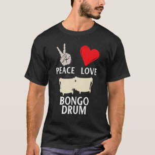 Camiseta Percusión de instrumento de música de tambor de am