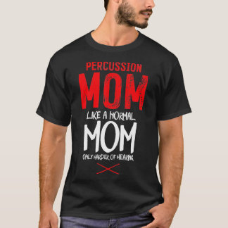 Camiseta Percusión de mamá tambor de instrumento de percusi