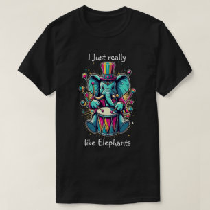 Camiseta Percusionistas melódicos Me gustan mucho los elefa