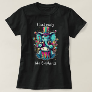 Camiseta Percusionistas melódicos Me gustan mucho los elefa