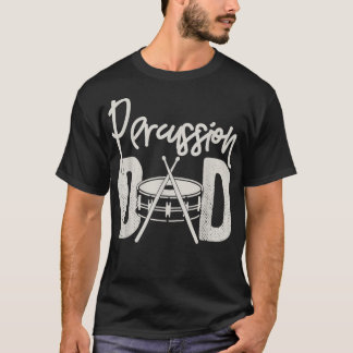 Camiseta Percussion Dad Funny Marchando Regalo de banda par