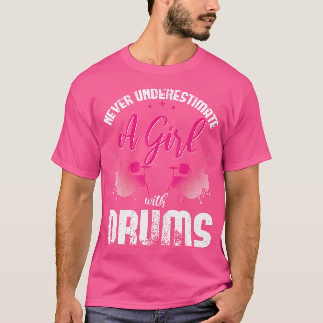 Camiseta Percussion Drummer Chicas Gift Instrumento musical (Anverso)