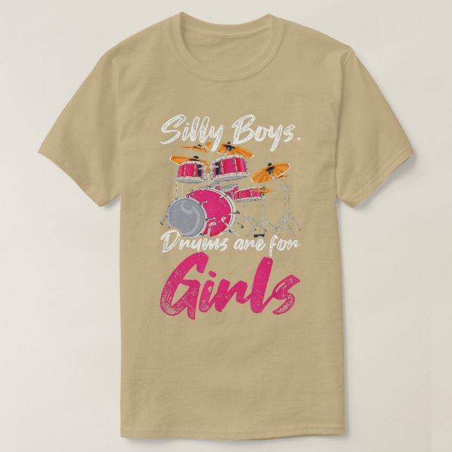 Camiseta Percussion Drummer Chicas Gift Instrumento musical (Diseño del anverso)