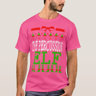 Camiseta Percussion Elf Funny Parking Banda De Marcha Crist