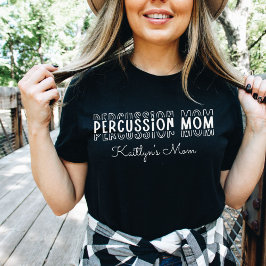 Camiseta Percussion Marchando Banda Mamá Personalizable
