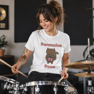 Camiseta Percussion Posse - Gatito Baterista Adorable