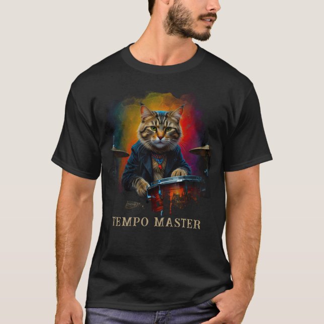 Camiseta *~* Percussionista del jugador del gato de Guay AP (Anverso)