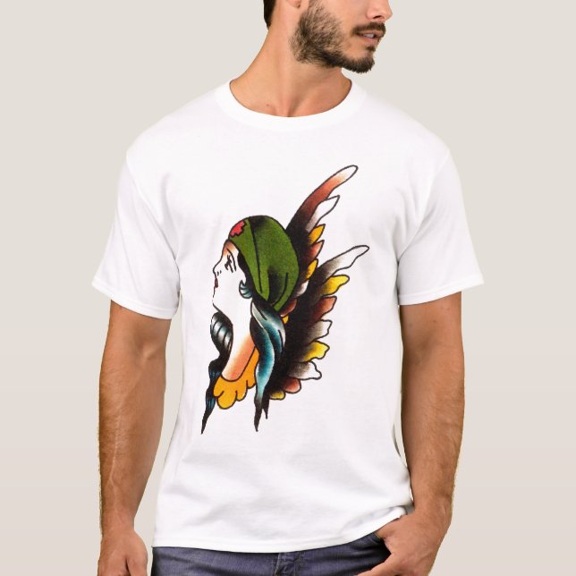 Camiseta Percy riega la cabeza del chica por apacible (Anverso)