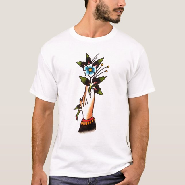 Camiseta Percy riega la mano por apacible (Anverso)