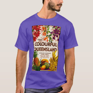 Camiseta Percy Trompf 19021964 Visita la colorida Queenslan
