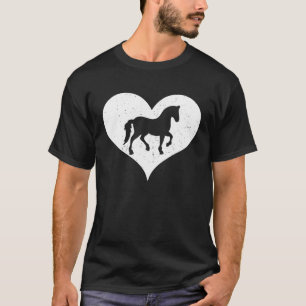 Camiseta Perd Heart Pferdenarr Animal Love Animal Friend