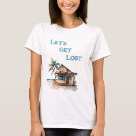 Camiseta Perdamos el viaje de bar de playa de la isla tropi