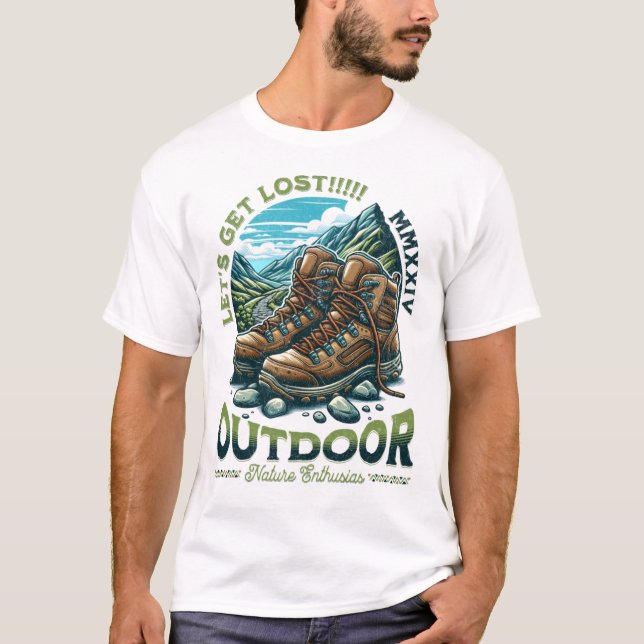 Camiseta Perdamos la vida al aire libre para los entusiasta (Anverso)