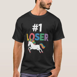 Camiseta Perdedor Unicornio Divertido Gráfico Novedad Sarcá