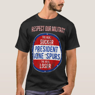 Camiseta Perdemos a Trump Sucker Respetamos a nuestro Ejérc
