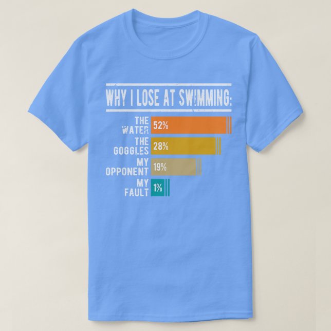 Camiseta Perder Al Nadador Deportivo (Diseño del anverso)
