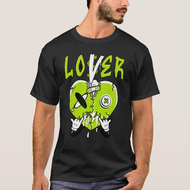 Camiseta Perder Drip Green Heart Mateo Para Hombres Mujeres (Anverso)