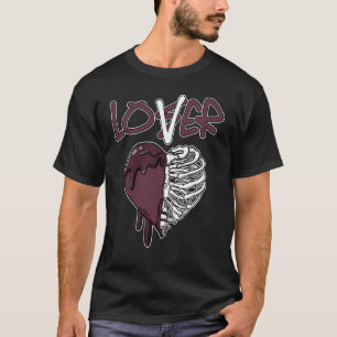 Camiseta Perder el derrame del corazón de Bordeaux 1 coinci
