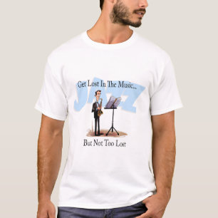 Camiseta Perder En El Música Gracioso Jazz