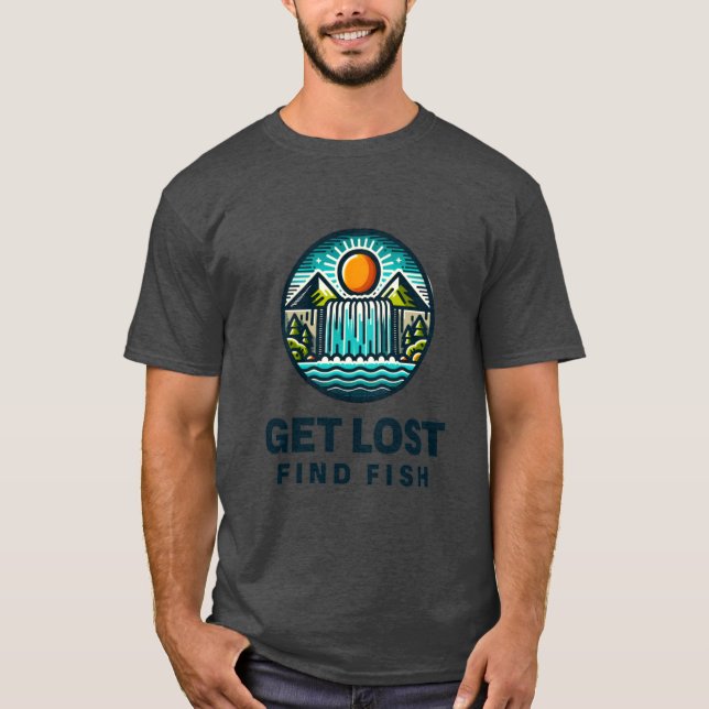Camiseta Perder, encontrar pescado (Anverso)