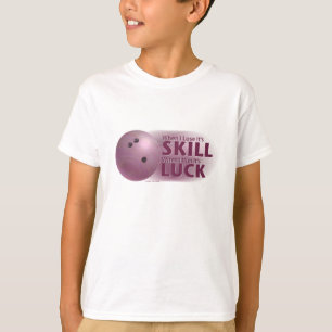 Camiseta Perder habilidad ganar suerte boliche rosado