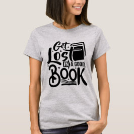 Camiseta Perderse en un buen libro l Self inspiration black