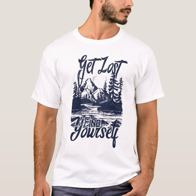 Camiseta Perderse, Encontrarte - Aventura por la Naturaleza (Anverso)