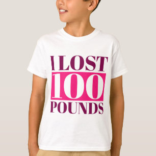 Camiseta Perdí 100 Libras, Motivación De Pérdida De Peso Y 